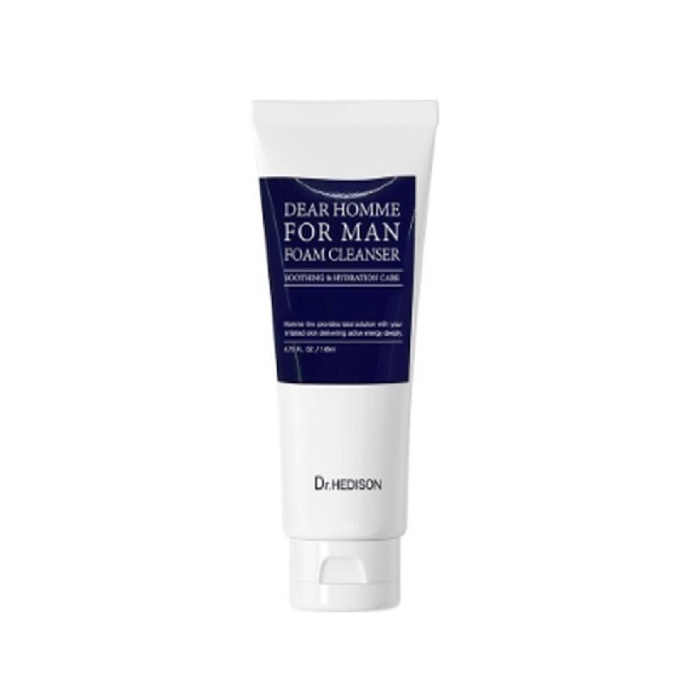 Dr.HEDISON Dear Homme For Man Foam Cleanser 140ml K-Beauty Low-Irritation Men's Sebum Control Deep Moisturizing Cleansing Foam _ Made in Korea